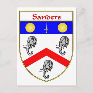 Postal Escudo de armas y reposo familiar