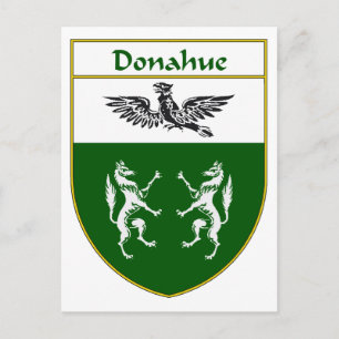 Postal Escudo de armas y reposo familiar de Donahue
