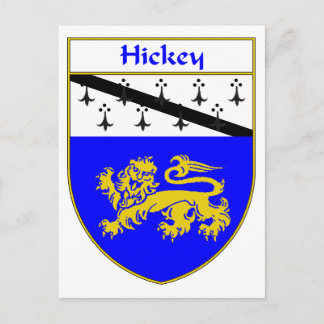 Postal Escudo de armas y reposo familiar de hilo