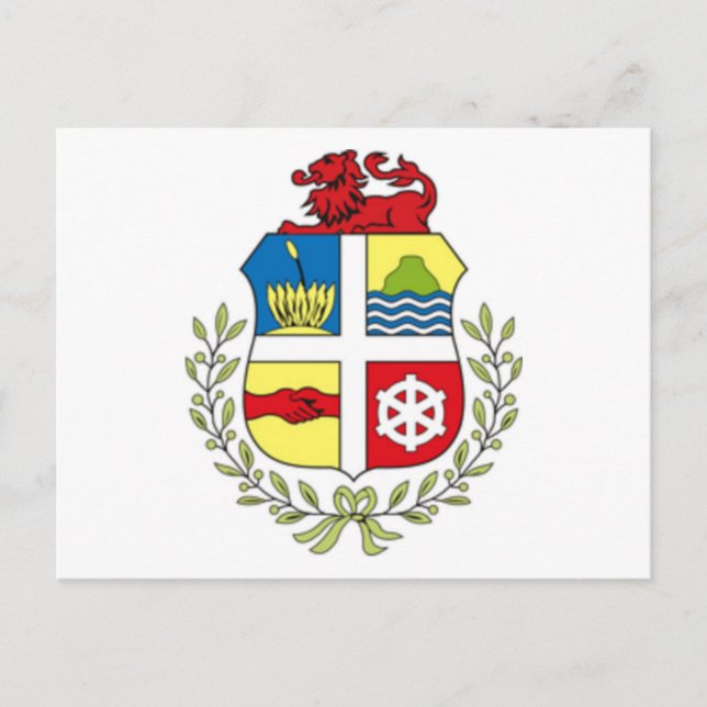 Postal Escudo de Aruba (Anverso)