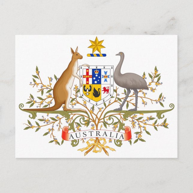 Postal Escudo de Australia (Anverso)