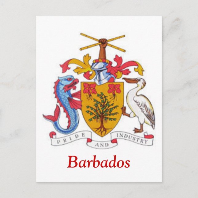 Postal Escudo de Barbados (Anverso)