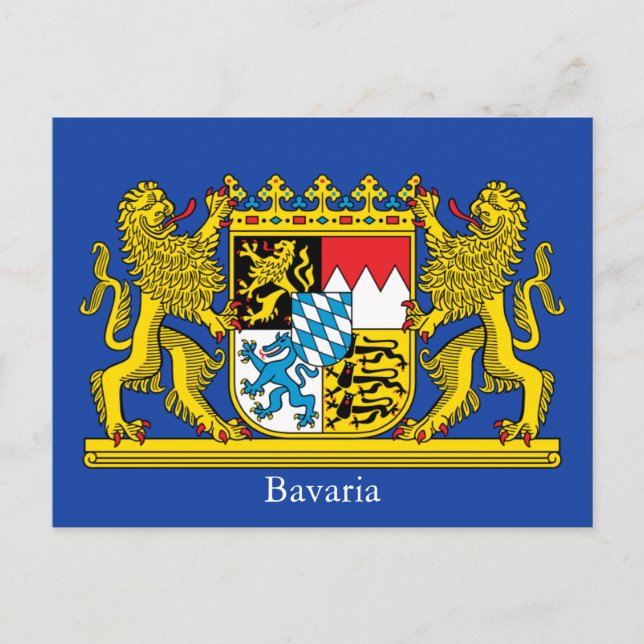Postal Escudo de Baviera (Anverso)