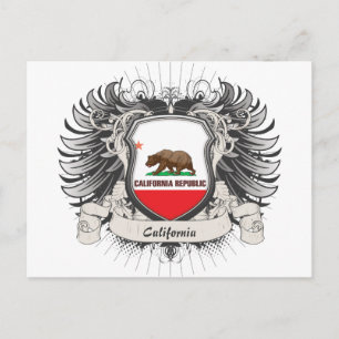 Postal Escudo de California