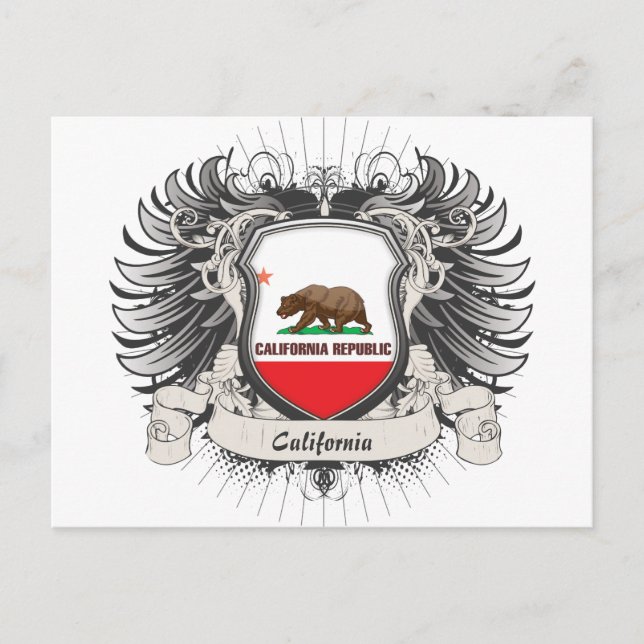 Postal Escudo de California (Anverso)