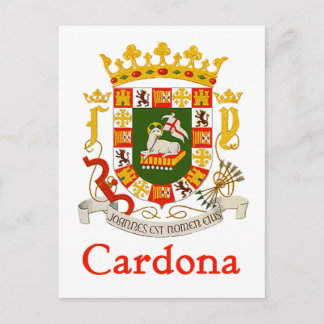 Postal Escudo de Cardona de Puerto Rico