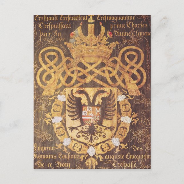 Postal Escudo de Charles V del Capítulo 23 (Anverso)