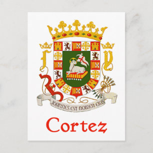 Postal Escudo de Cortez de Puerto Rico