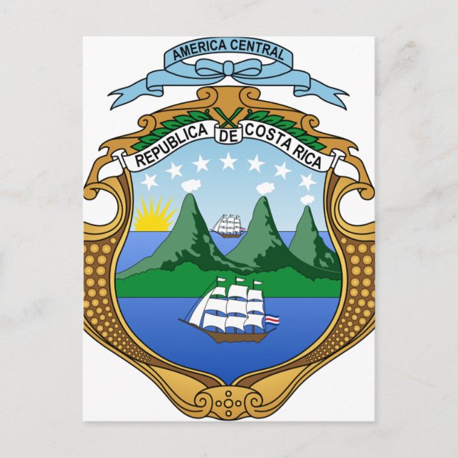 Postal Escudo de Costa Rica (Anverso)