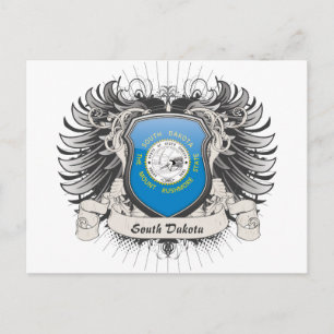 Postal Escudo de Dakota del Sur