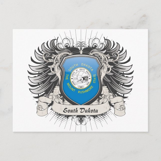 Postal Escudo de Dakota del Sur (Anverso)