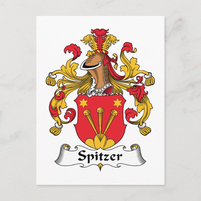 Postal Escudo de familia Spitzer (Anverso)