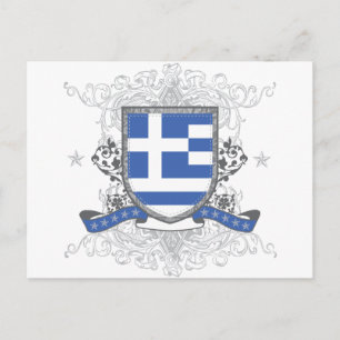 Postal Escudo de Grecia