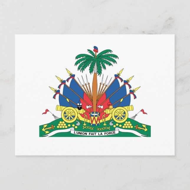 POSTAL ESCUDO DE HAITI (Anverso)