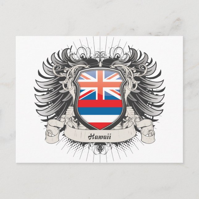 Postal Escudo de Hawaii (Anverso)