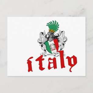 Postal Escudo de Italia