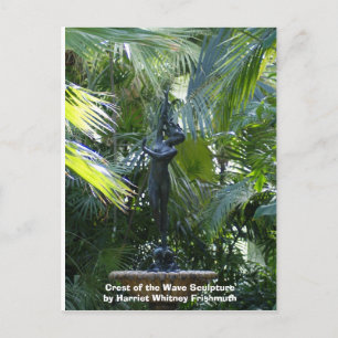 Postal Escudo de la escultura de la onda