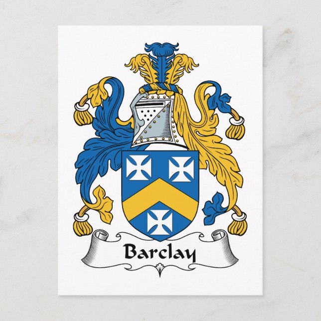 Postal Escudo de la familia Barclay (Anverso)