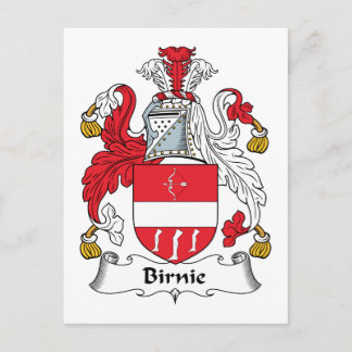 Postal Escudo de la familia Birnie