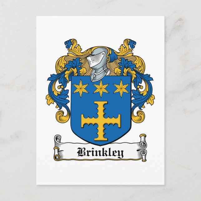Postal Escudo de la familia Brinkley (Anverso)