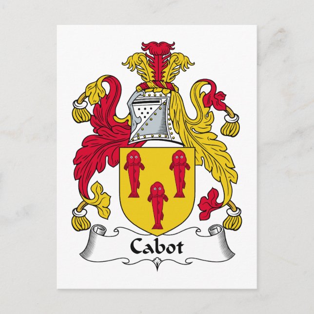Postal Escudo de la familia Cabot (Anverso)