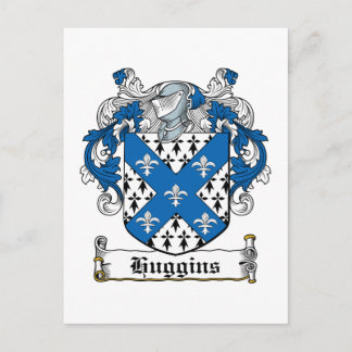 Postal Escudo de la familia de Huggins