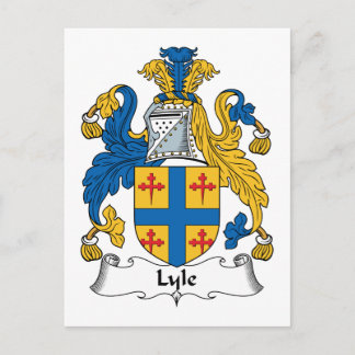 Postal Escudo de la familia de Lyle