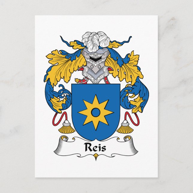 Postal Escudo de la familia de Reis (Anverso)