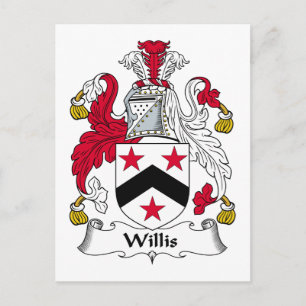 Postal Escudo de la familia de Willis