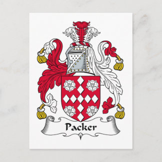 Postal Escudo de la familia del embalador