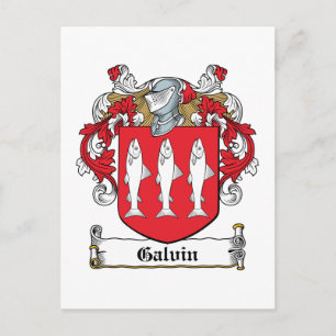 Postal Escudo de la familia Galvin