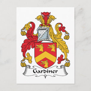 Postal Escudo de la familia Gardiner