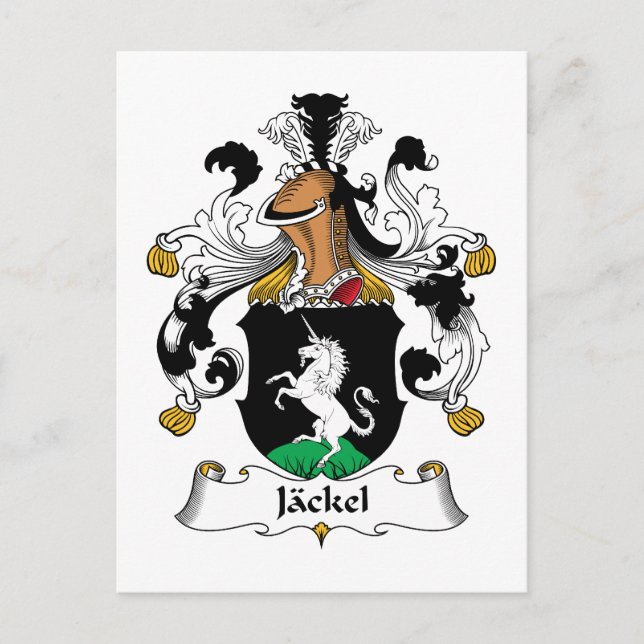 Postal Escudo de la familia Jackel (Anverso)