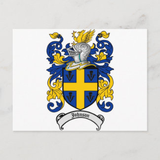 Postal Escudo de la familia Johnson - Escudo de armas