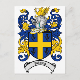 Postal Escudo de la familia Johnson - Escudo de armas