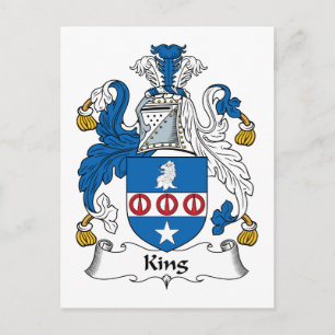 Postal Escudo de la familia King