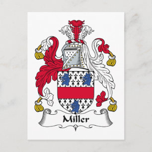 Postal Escudo de la familia Miller