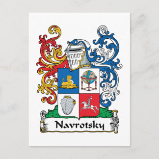 Postal Escudo de la familia Navrotsky
