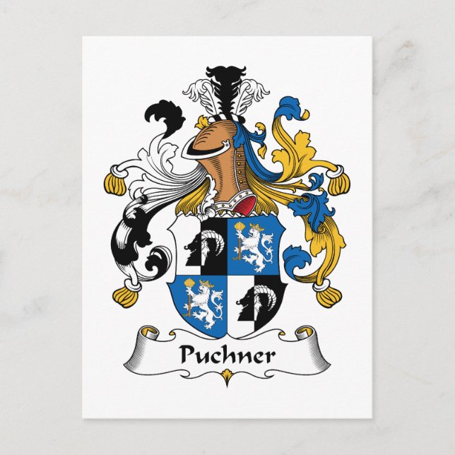 Postal Escudo de la familia Puchner (Anverso)