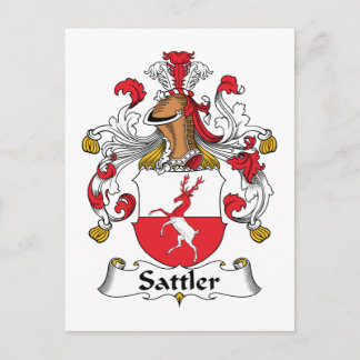 Postal Escudo de la familia Sattler
