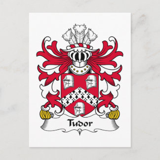 Postal Escudo de la familia Tudor