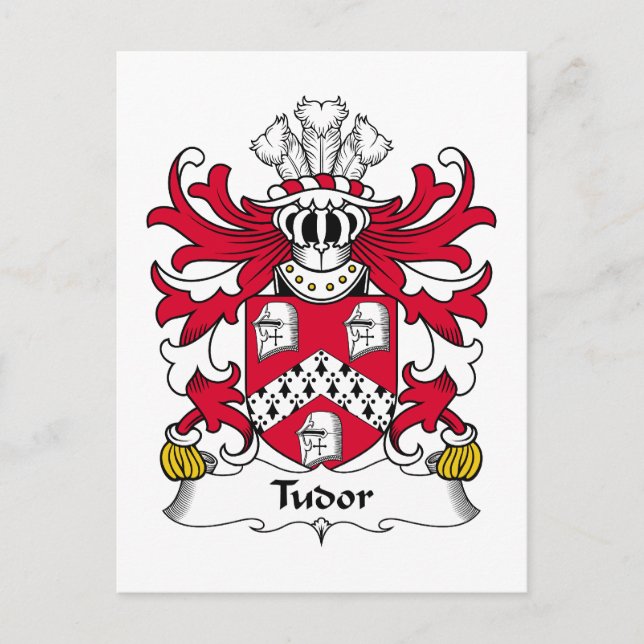 Postal Escudo de la familia Tudor (Anverso)
