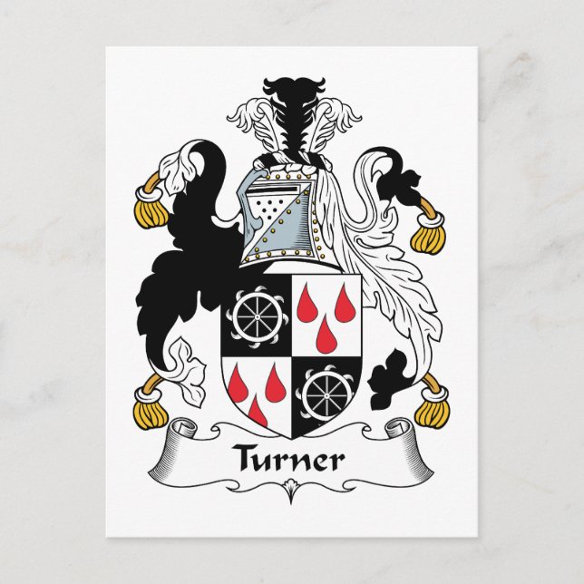 Postal Escudo de la familia Turner (Anverso)
