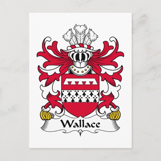 Postal Escudo de la familia Wallace (Anverso)
