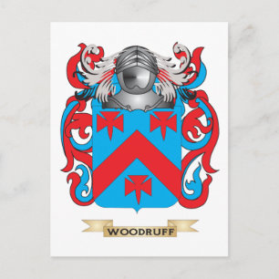 Postal Escudo de la familia Woodruff (escudo de armas)
