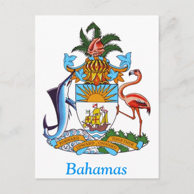 Postal Escudo de las Bahamas (Anverso)