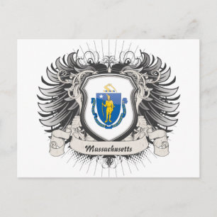 Postal Escudo de Massachusetts