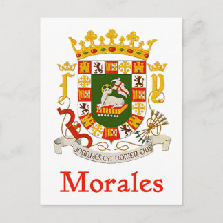 Postal Escudo de Morales Puerto Rico