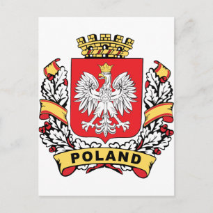 Postal Escudo de Polonia