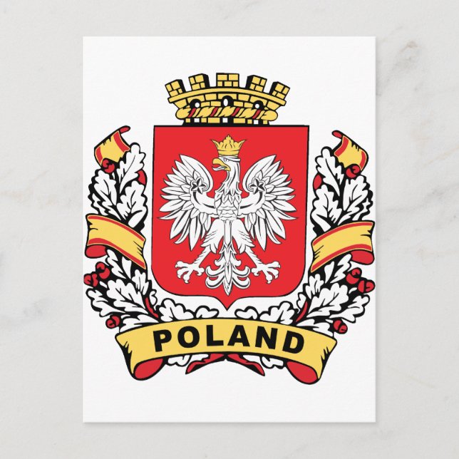 Postal Escudo de Polonia (Anverso)